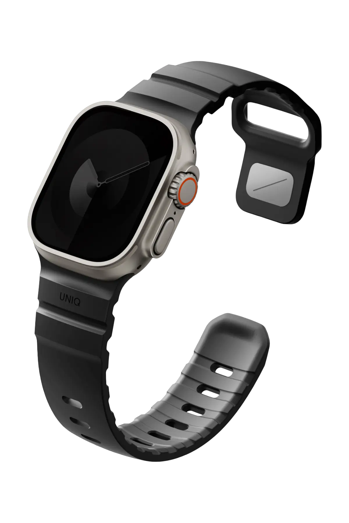 Uniq Apple Watch Ultra 49mm Alton Silikon Kordon - Siyah