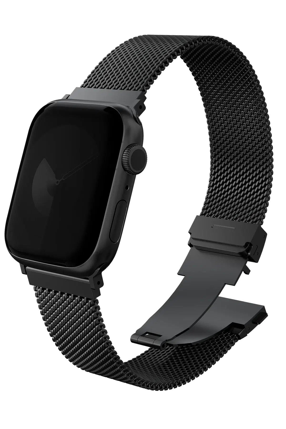 Uniq Apple Watch Ultra 49mm Dante Pro Çelik Örgü Kordon - Siyah