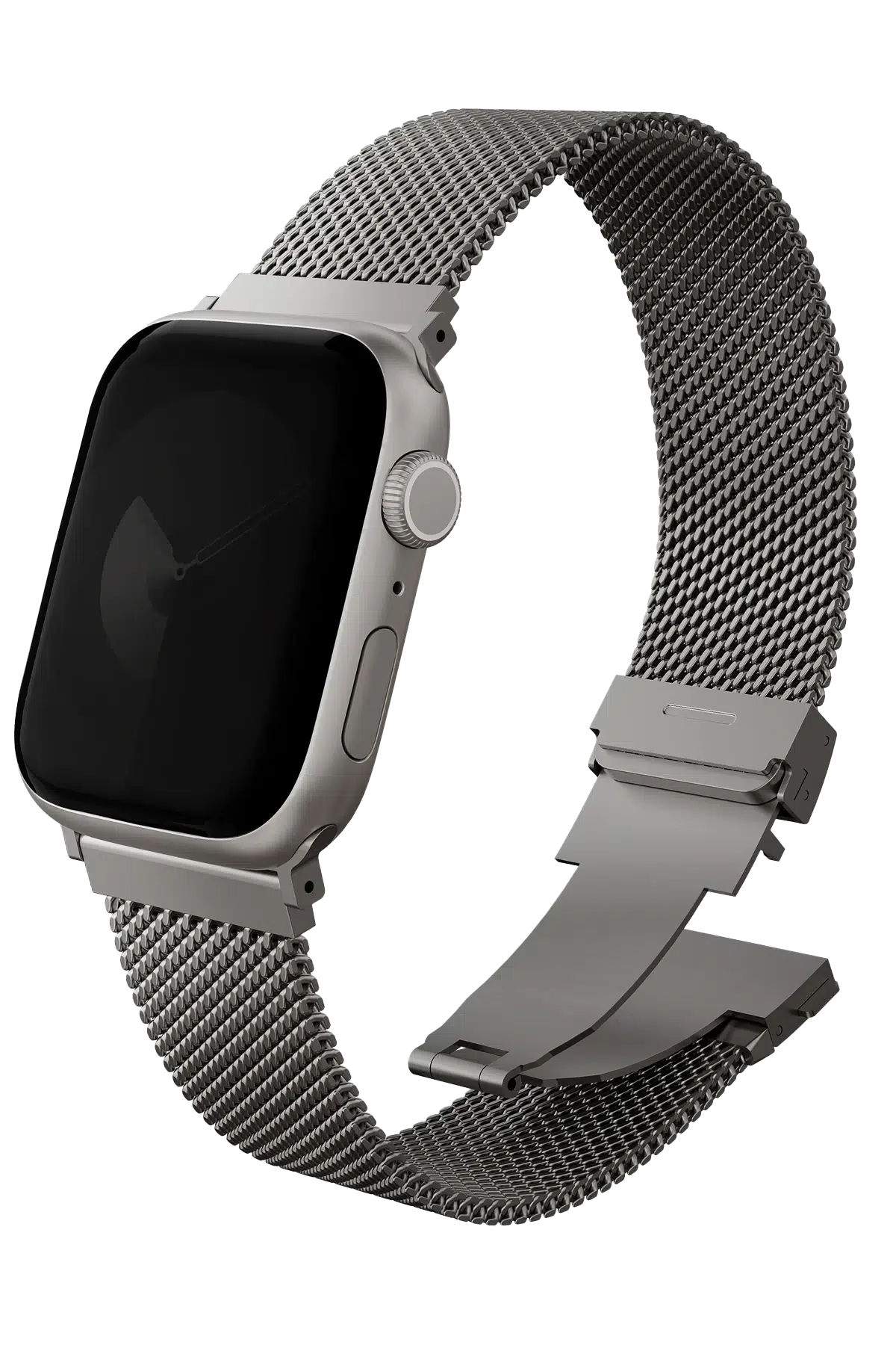 Uniq Apple Watch Ultra 49mm Dante Pro Çelik Örgü Kordon - Titan Gri
