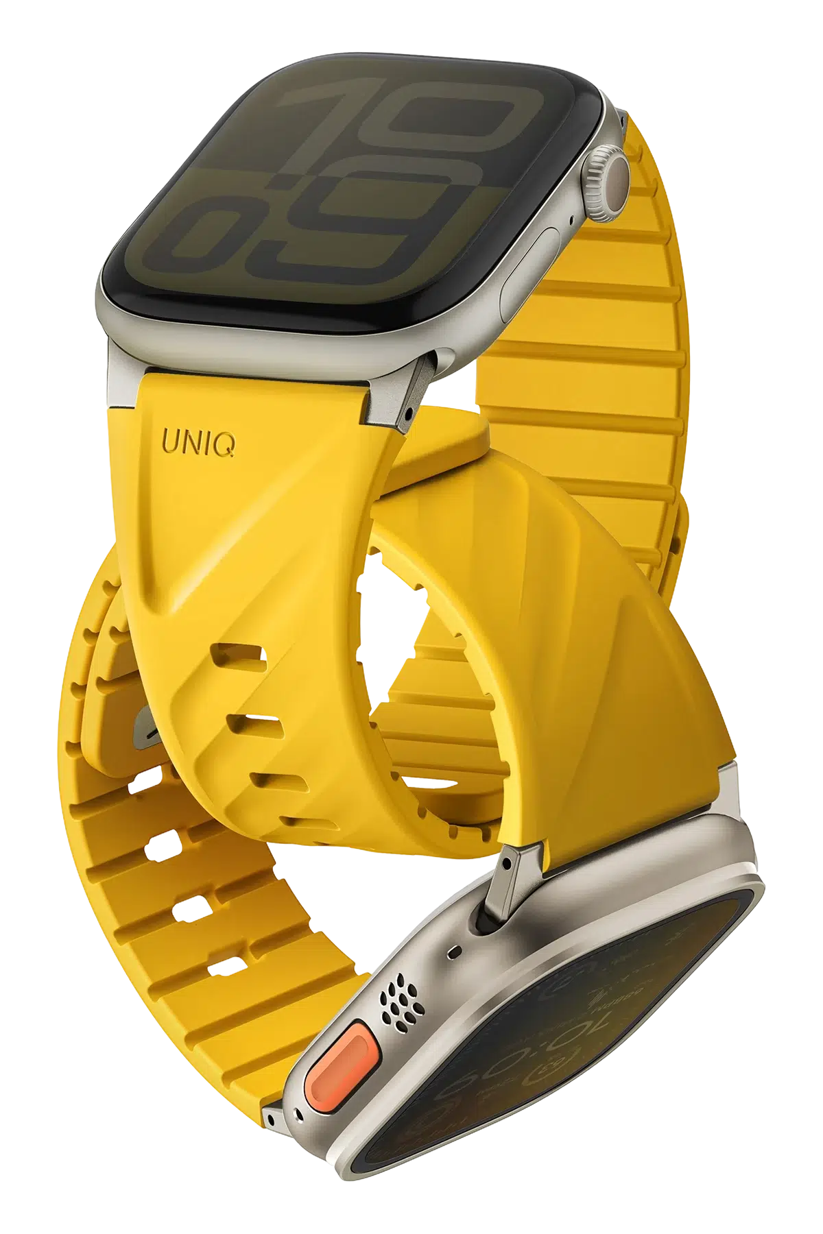 Uniq Apple Watch Ultra 49mm Fluo Manyetik Kordon - Sarı