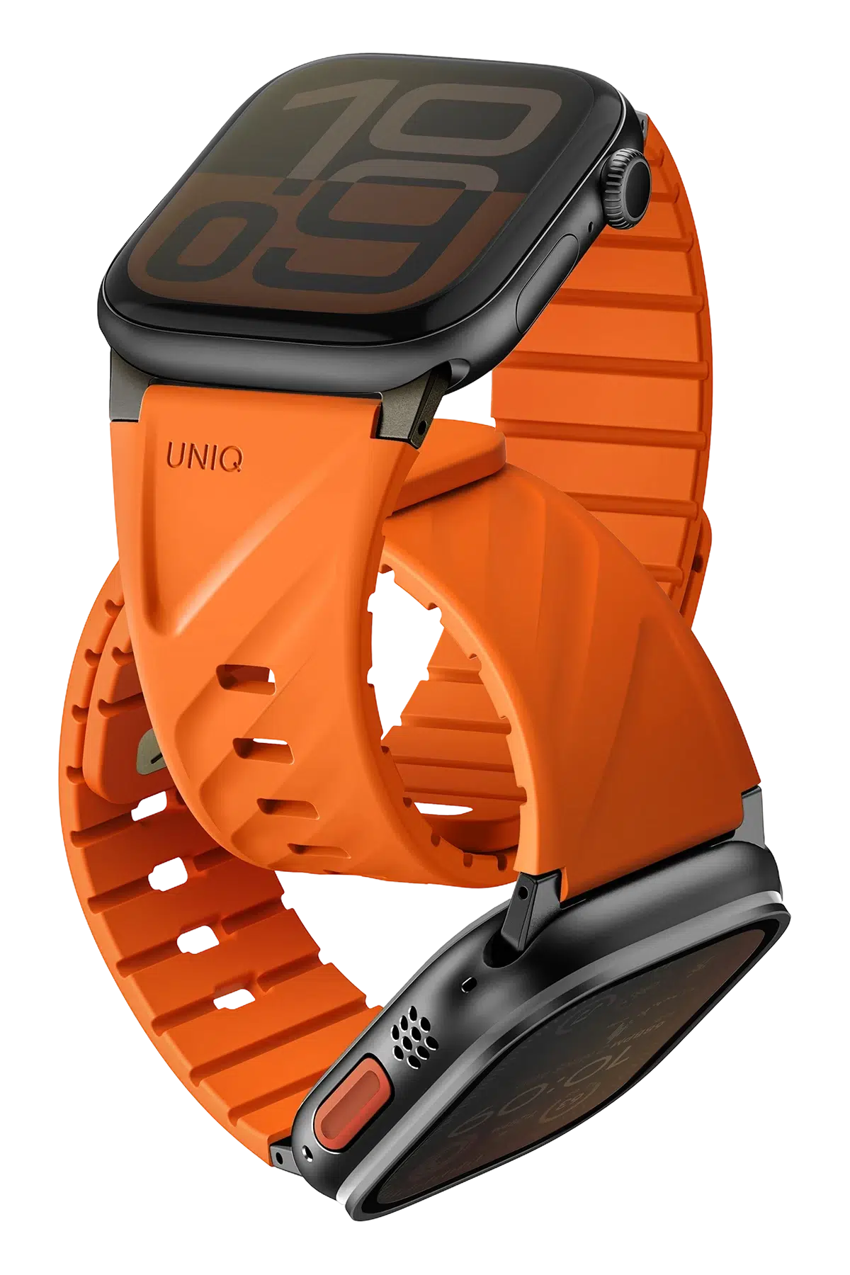 Uniq Apple Watch Ultra 49mm Fluo Manyetik Kordon - Turuncu
