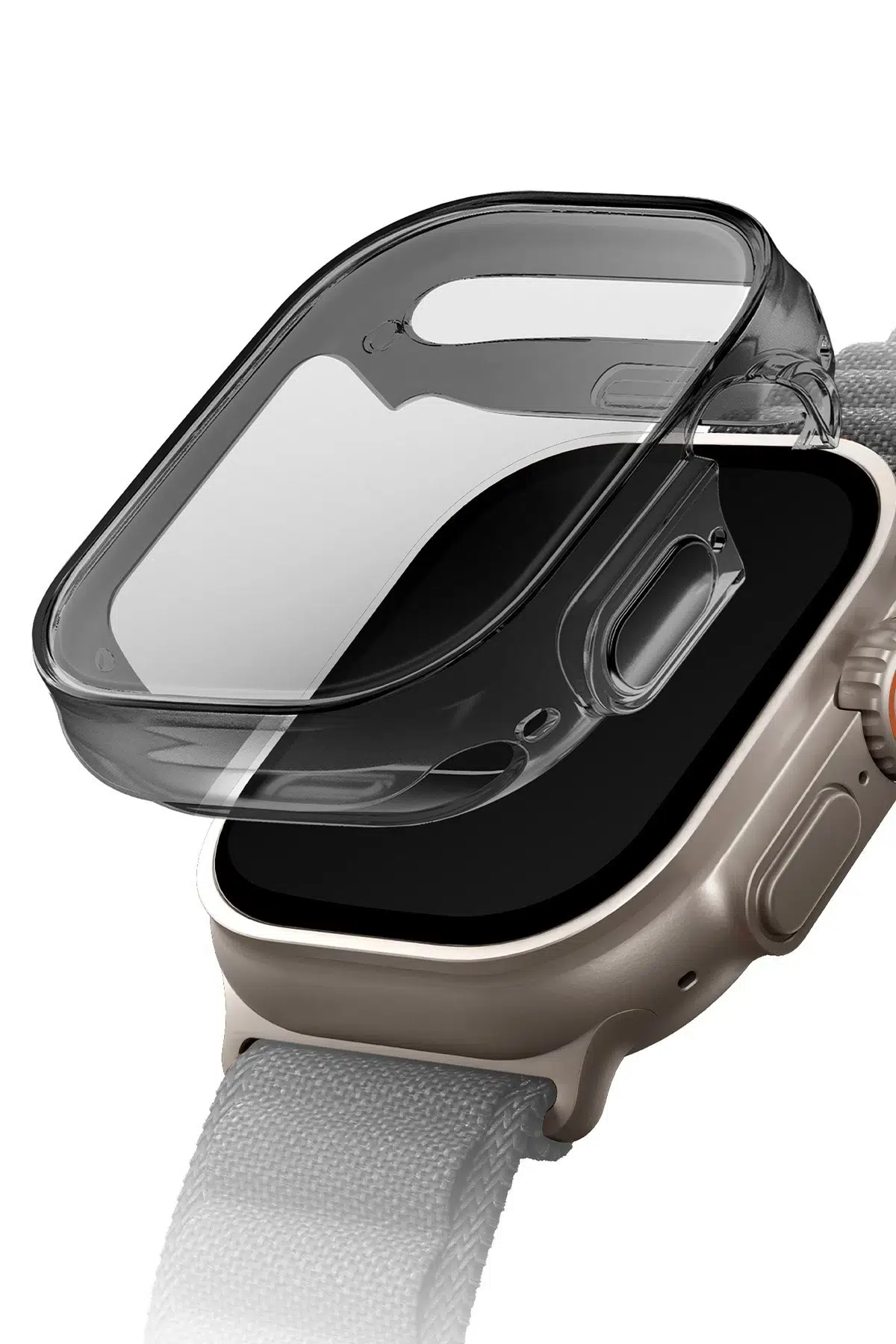 Uniq Apple Watch Ultra 49mm Garde Kasa Cam Ekran Koruyucu - Füme