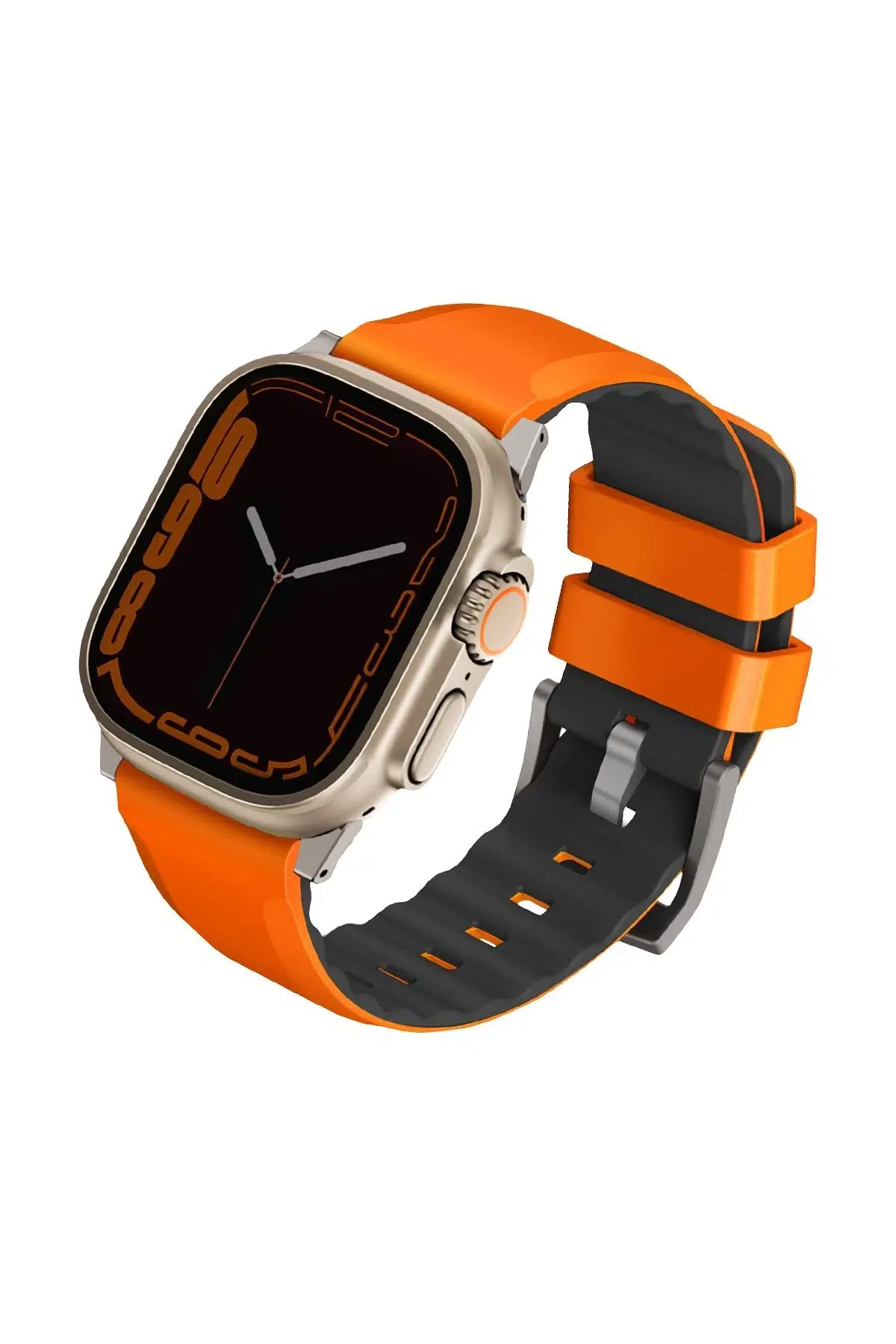 Uniq Apple Watch Ultra 49mm Linus Airosoft Silikon Kordon - Turuncu