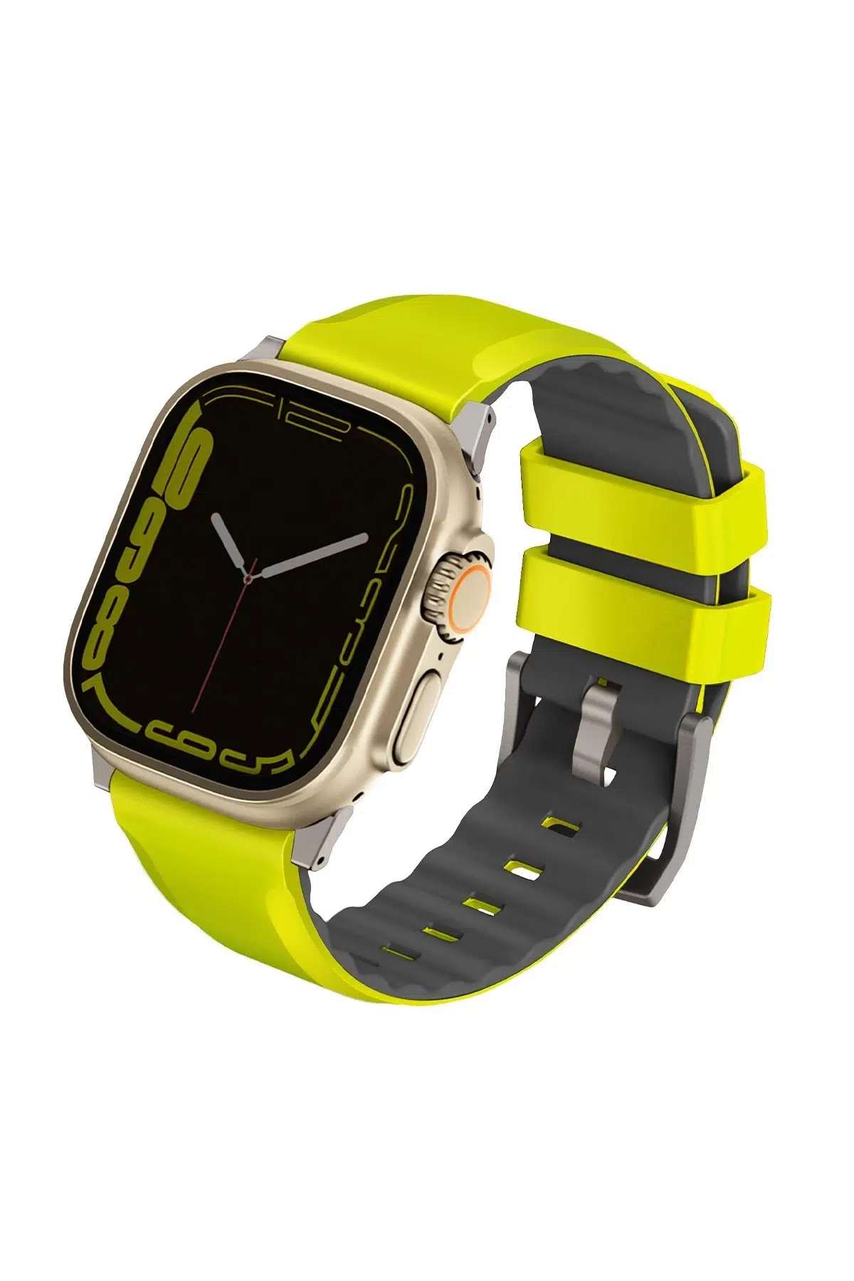 Uniq Apple Watch Ultra 49mm Linus Airosoft Silikon Kordon - Yeşil