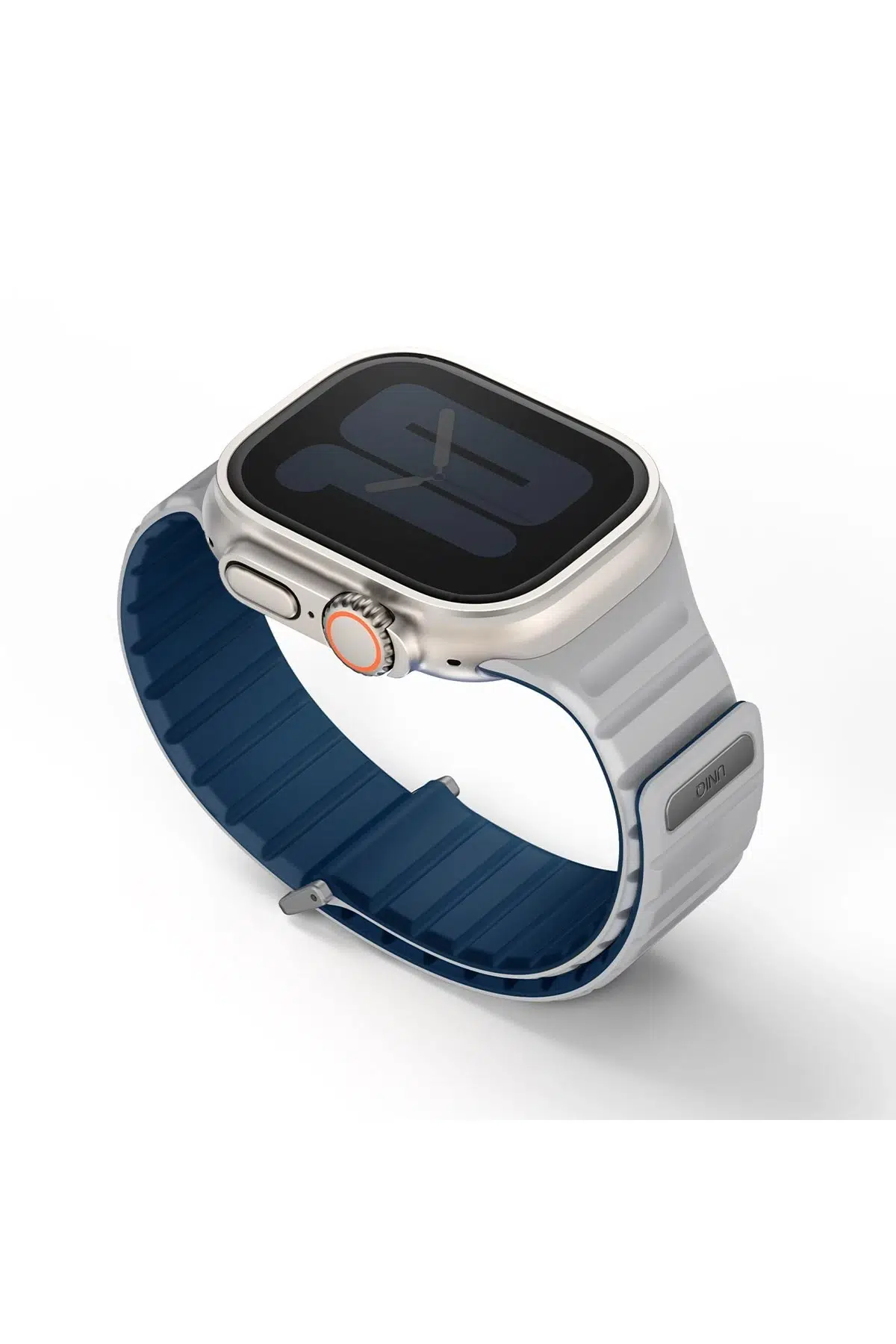 Uniq Apple Watch Ultra 49mm Revix Evo Reversible Manyetik Kordon - Lacivert-Gri