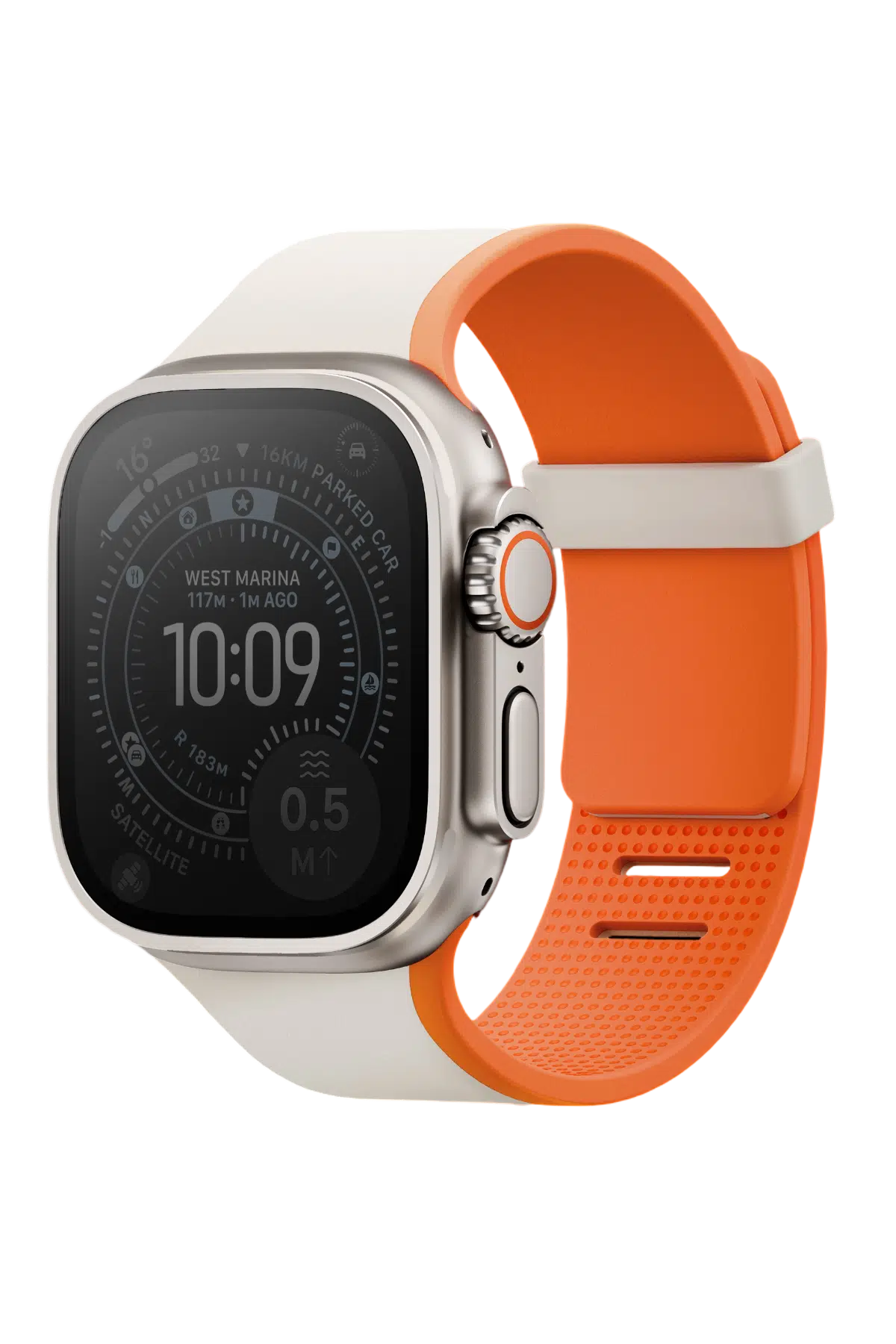 Uniq Apple Watch Ultra 49mm Revix IV Reversible Manyetik Kordon - Turuncu