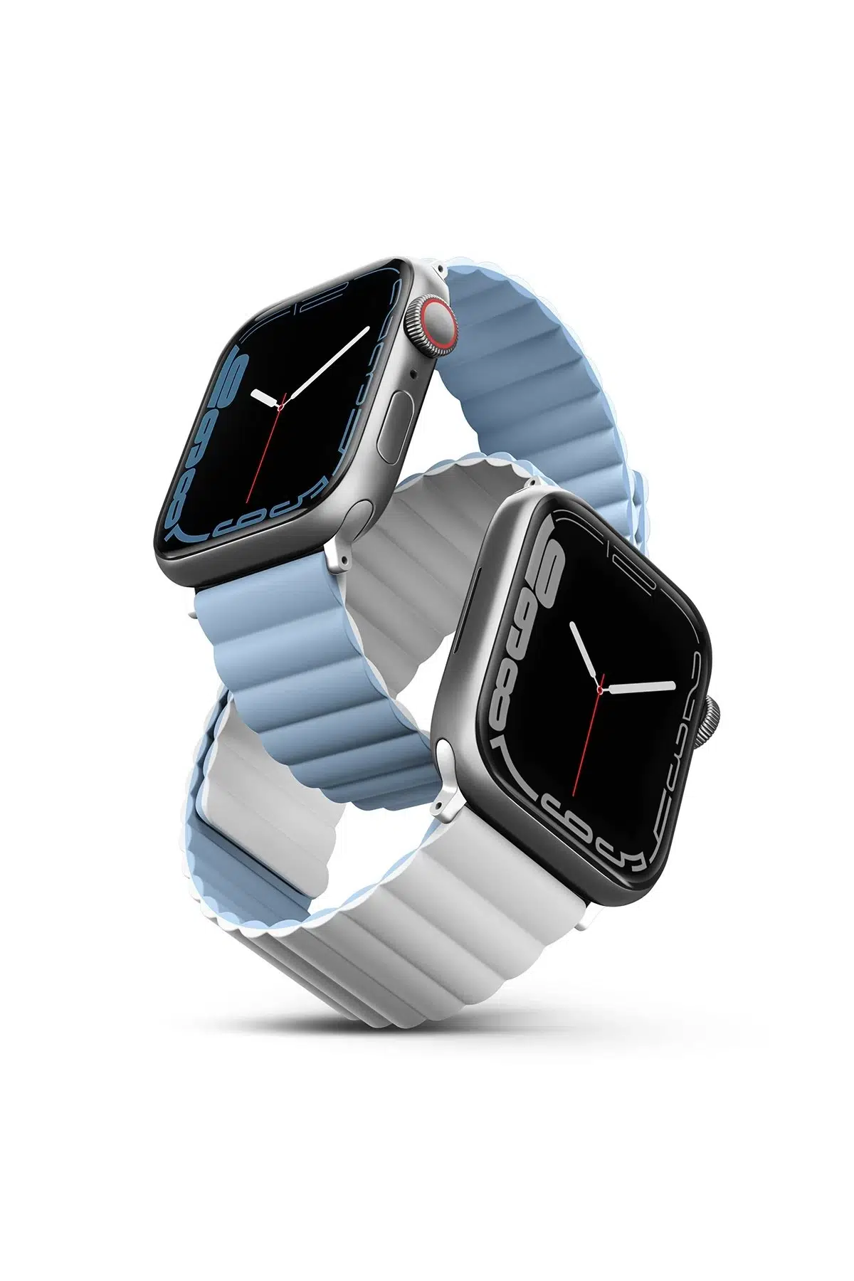 Uniq Apple Watch Ultra 49mm Revix Reversible Manyetik Kordon - Beyaz-Mavi
