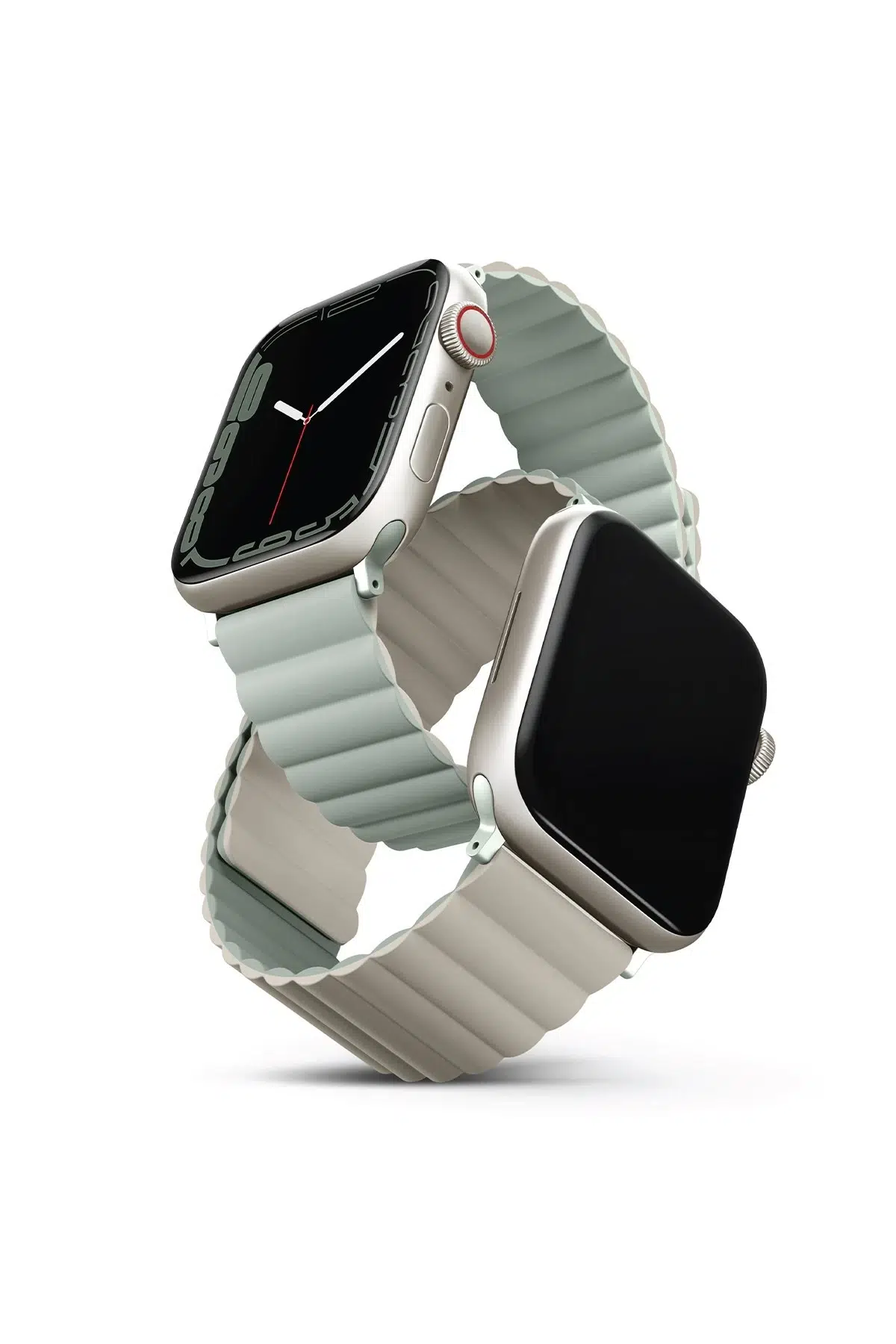 Uniq Apple Watch Ultra 49mm Revix Reversible Manyetik Kordon - Yeşil-Bej