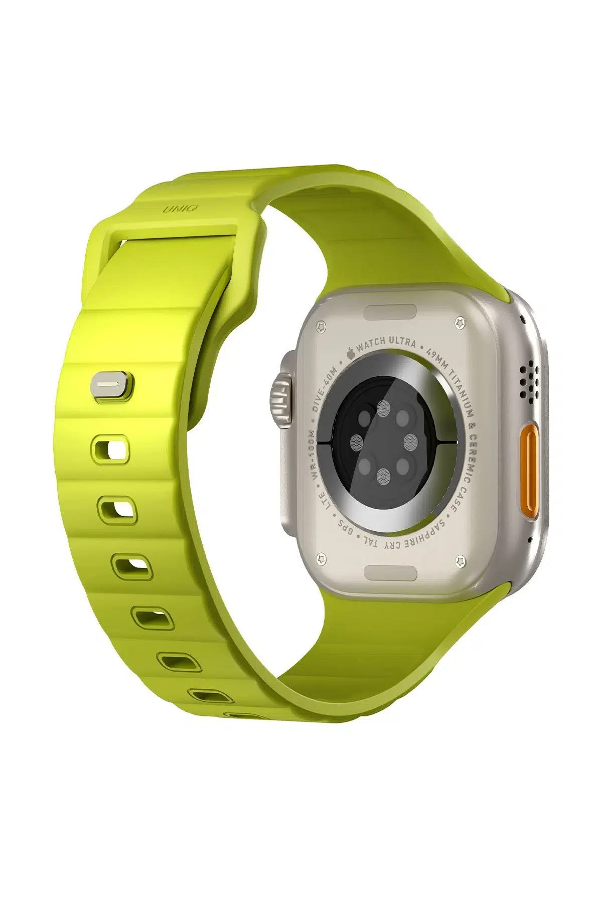 Uniq Apple Watch Ultra 49mm Stride FKM Silikon Kordon - Açık Yeşil