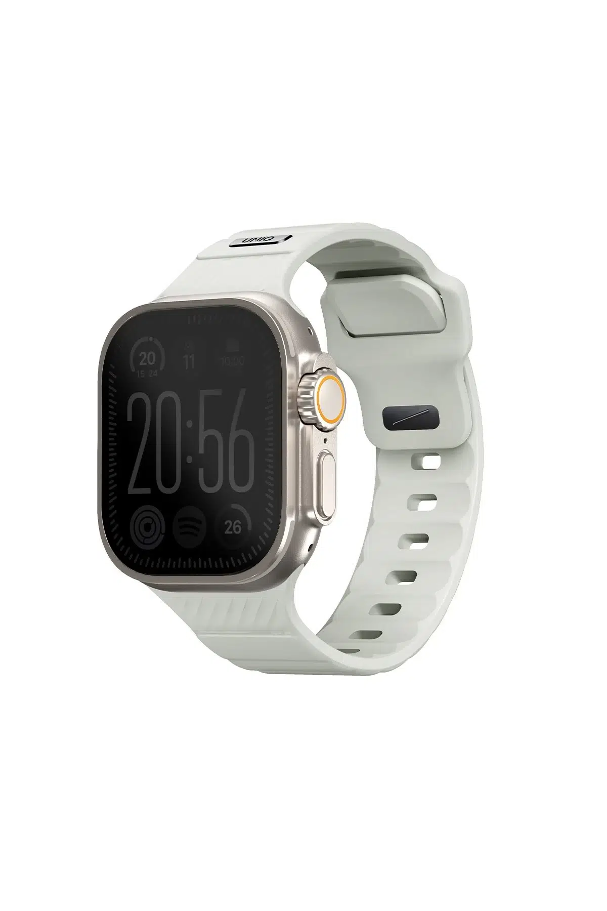 Uniq Apple Watch Ultra 49mm Stride FKM Silikon Kordon - Beyaz