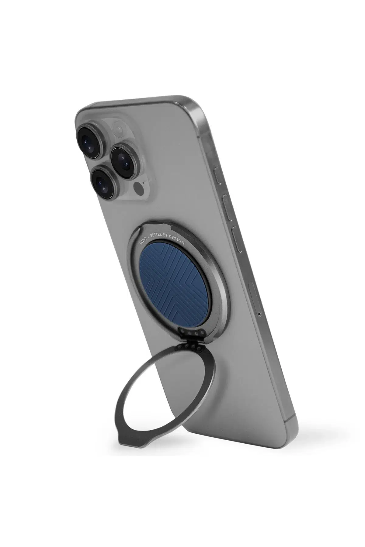 Uniq GripFit Classic 360 Manyetik Magsafe Kickstand Yüzük - Mavi