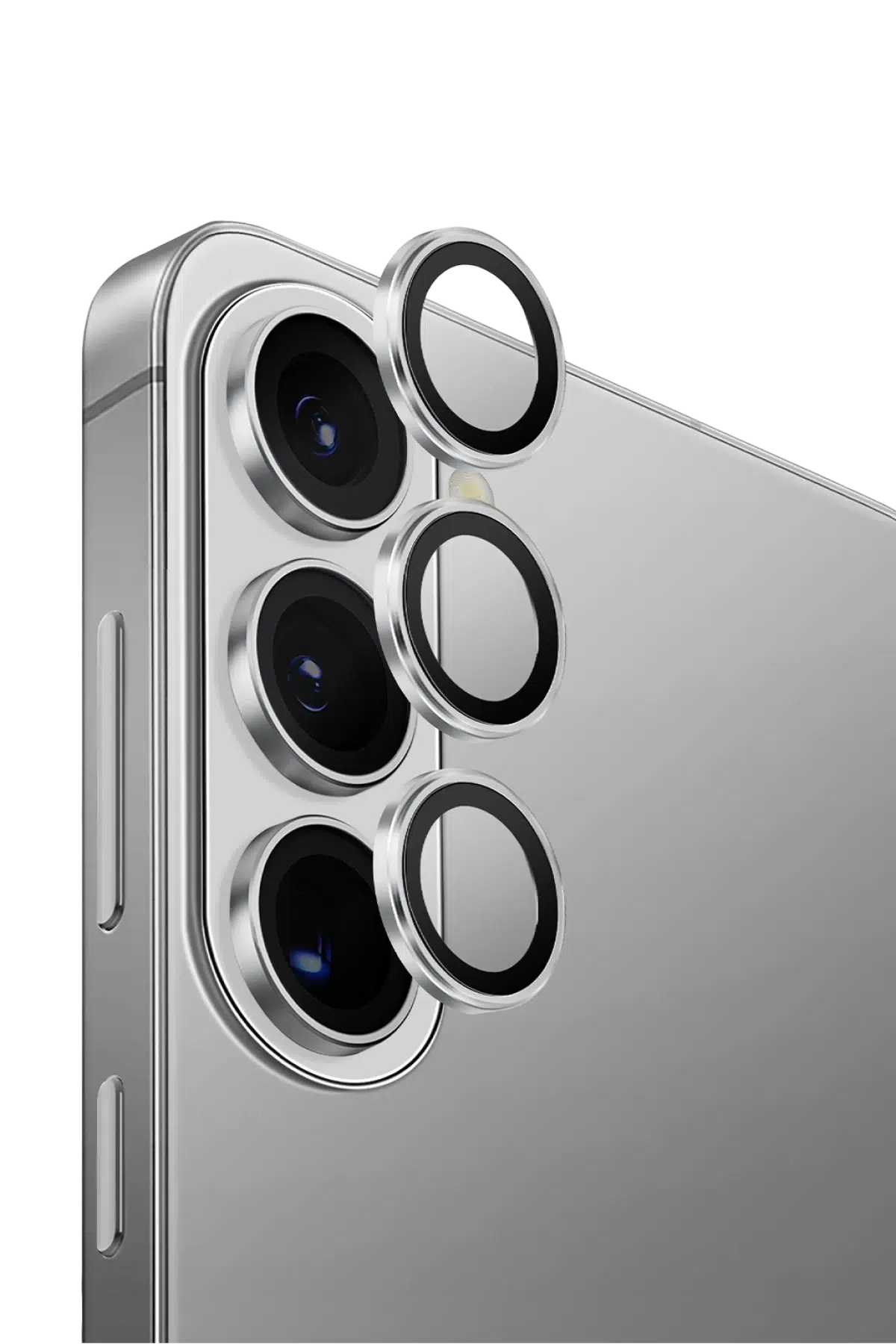 Uniq Samsung Galaxy S26 Plus Optix Aluguard Kamera Lens Koruyucu - Gümüş