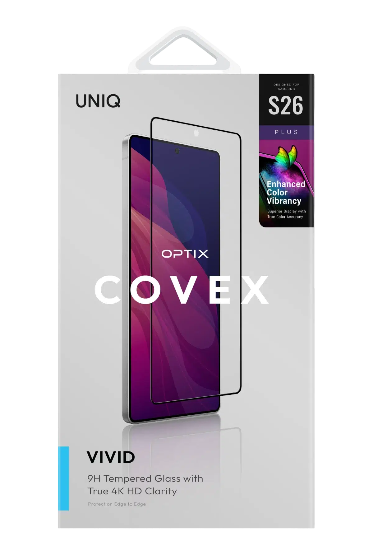 Uniq Samsung Galaxy S26 Plus Optix Covex Vivid Cam Ekran Koruyucu - Siyah