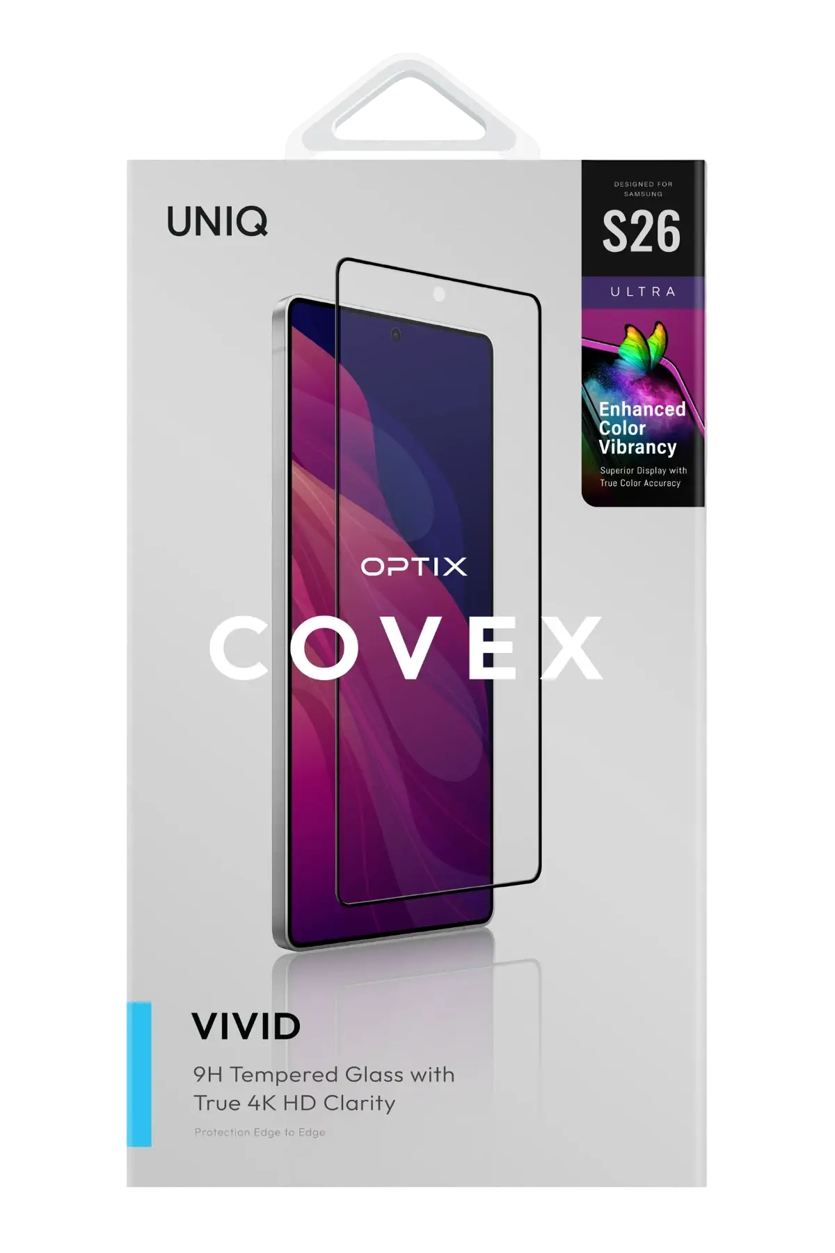 Uniq Samsung Galaxy S26 Ultra Optix Covex Vivid Cam Ekran Koruyucu - Siyah