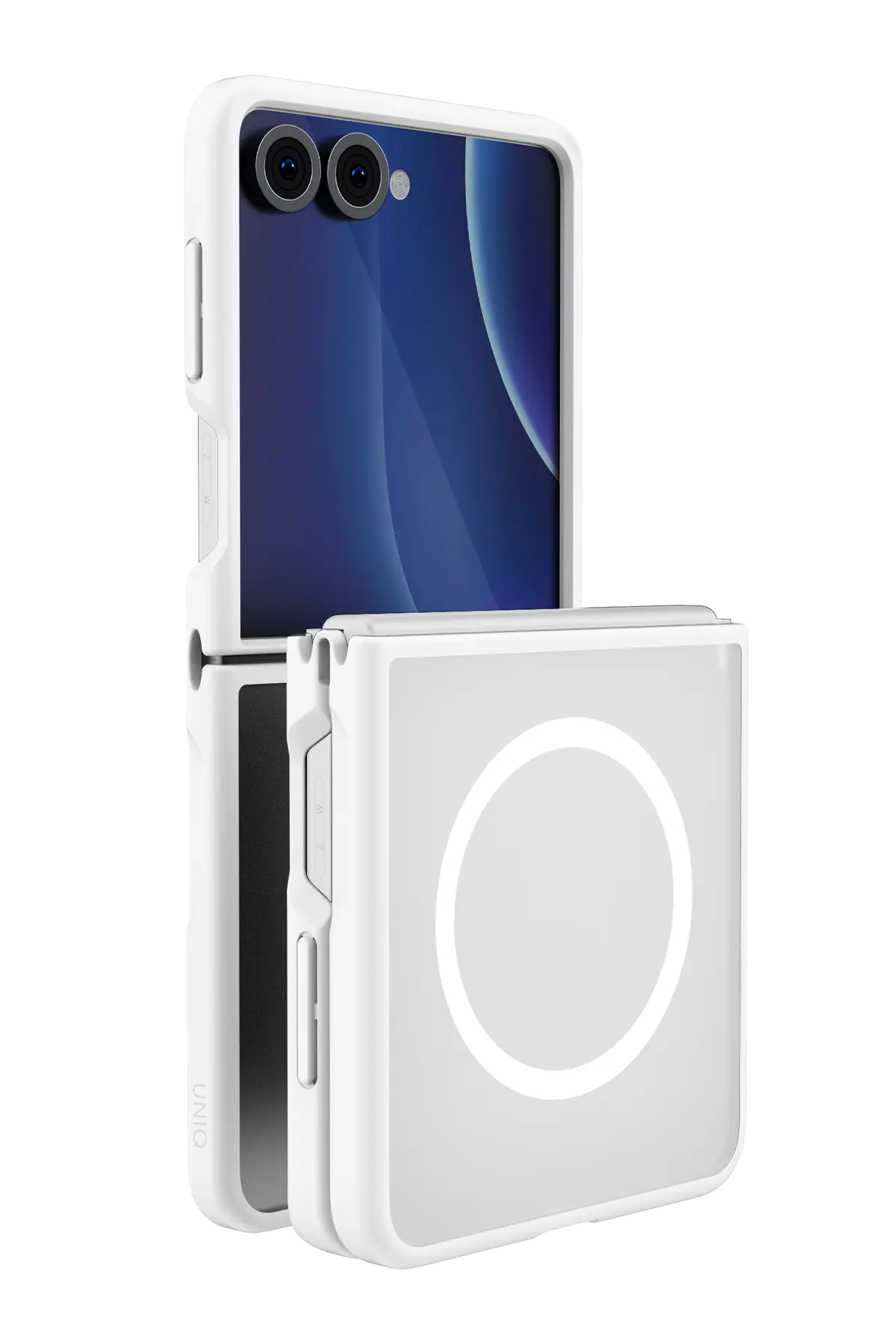 Uniq Samsung Galaxy Z Flip 8 Veren Magsafe Kapak - Beyaz