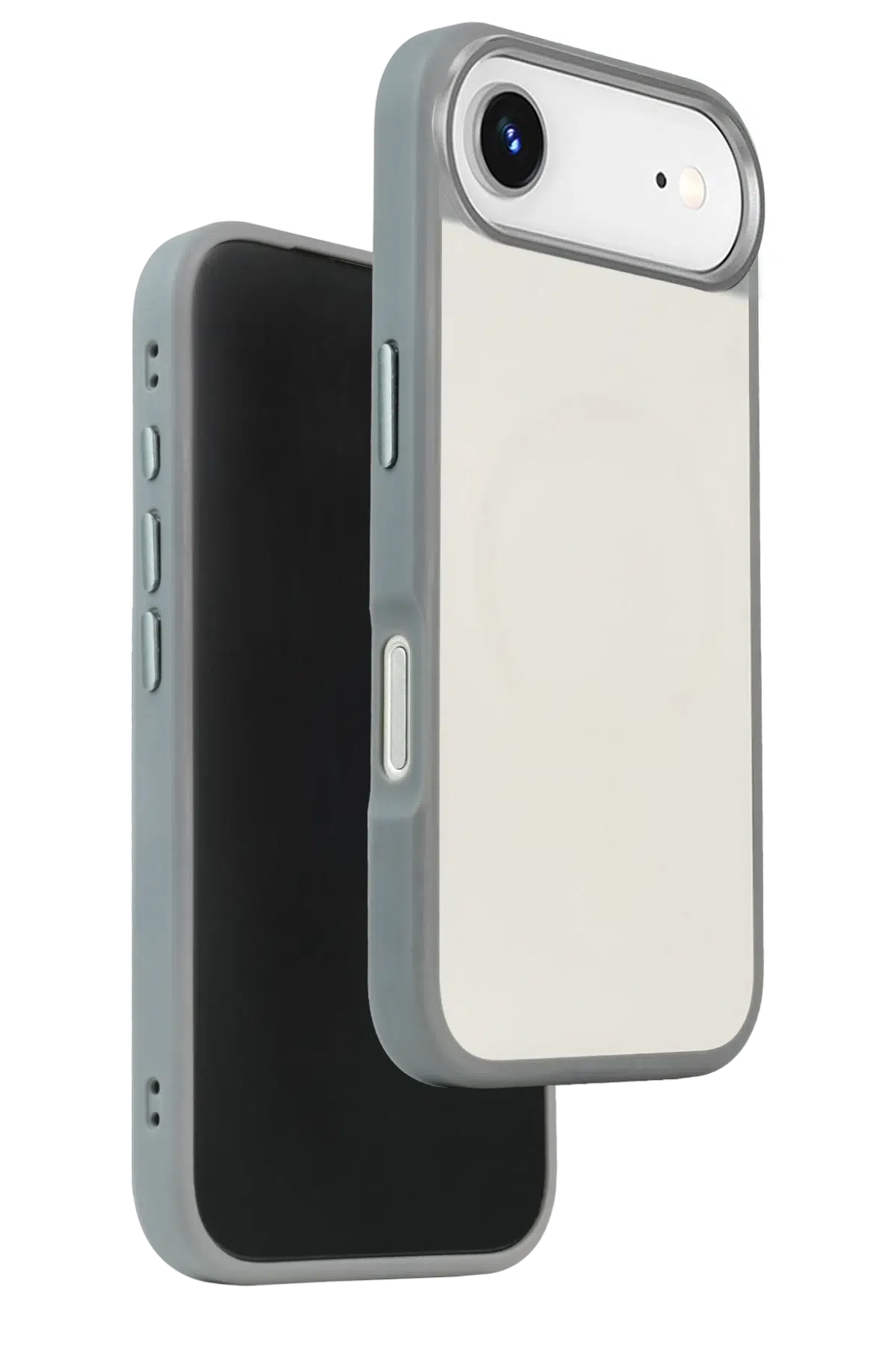 URR Apple iPhone 17 Air Matte Pure Glass Magsafe Kapak - Titan Gri