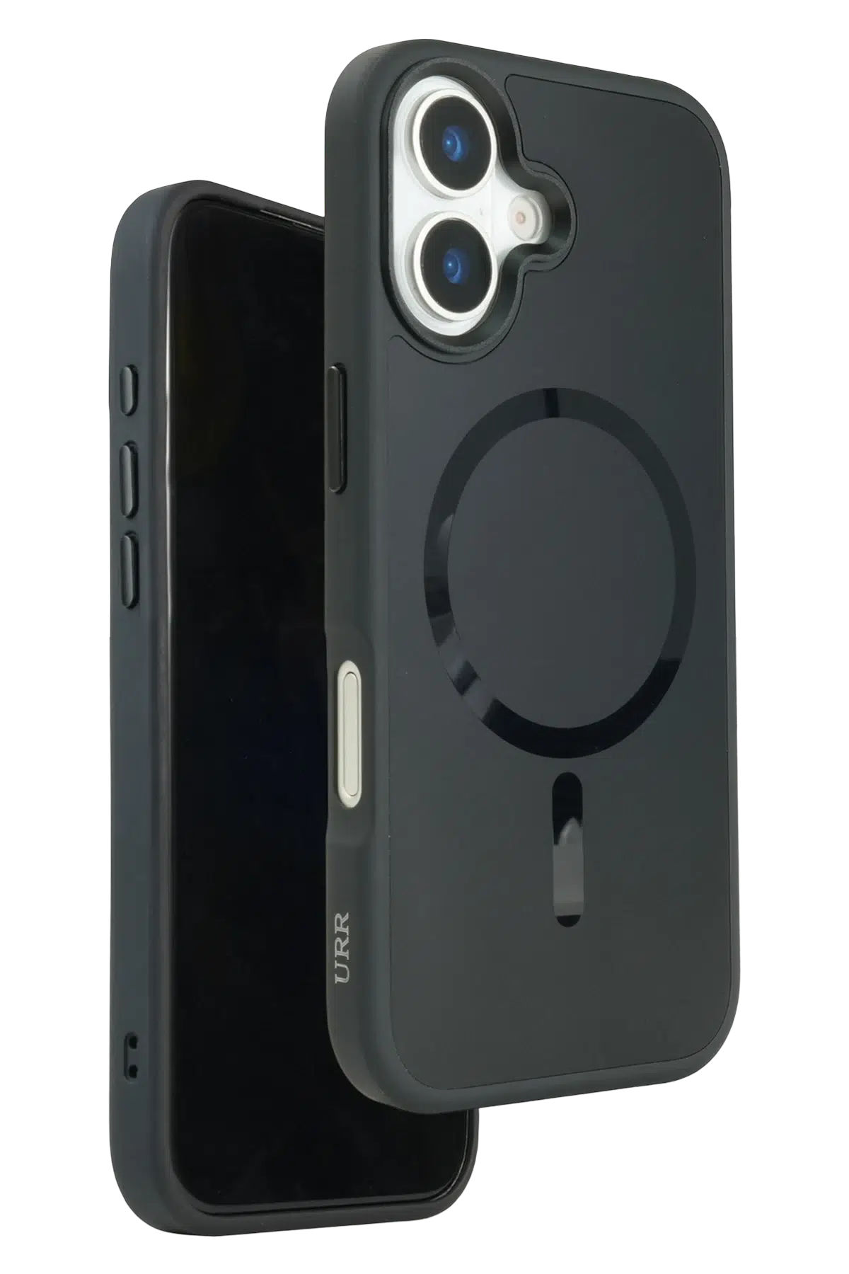 URR Apple iPhone 17 Matte Pure Glass Magsafe Kapak - Siyah
