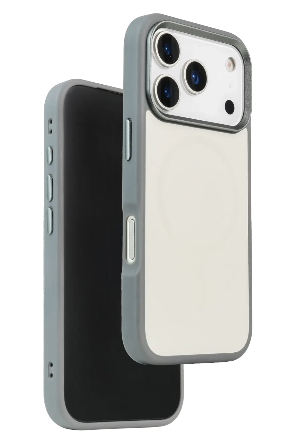 URR Apple iPhone 17 Pro Matte Pure Glass Magsafe Kapak - Titan Gri