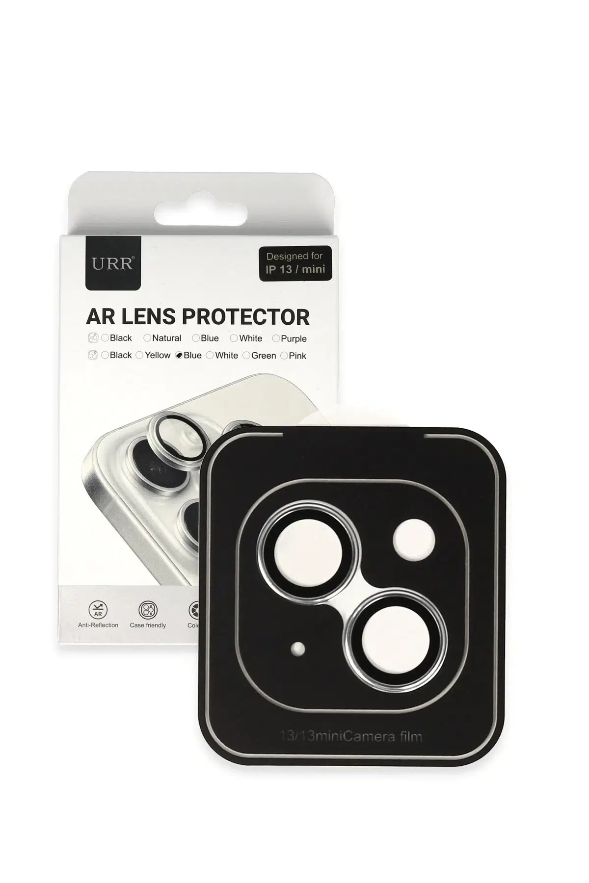 URR iPhone 13 Titanium Alloy AR Kamera Lens Koruyucu - Gümüş