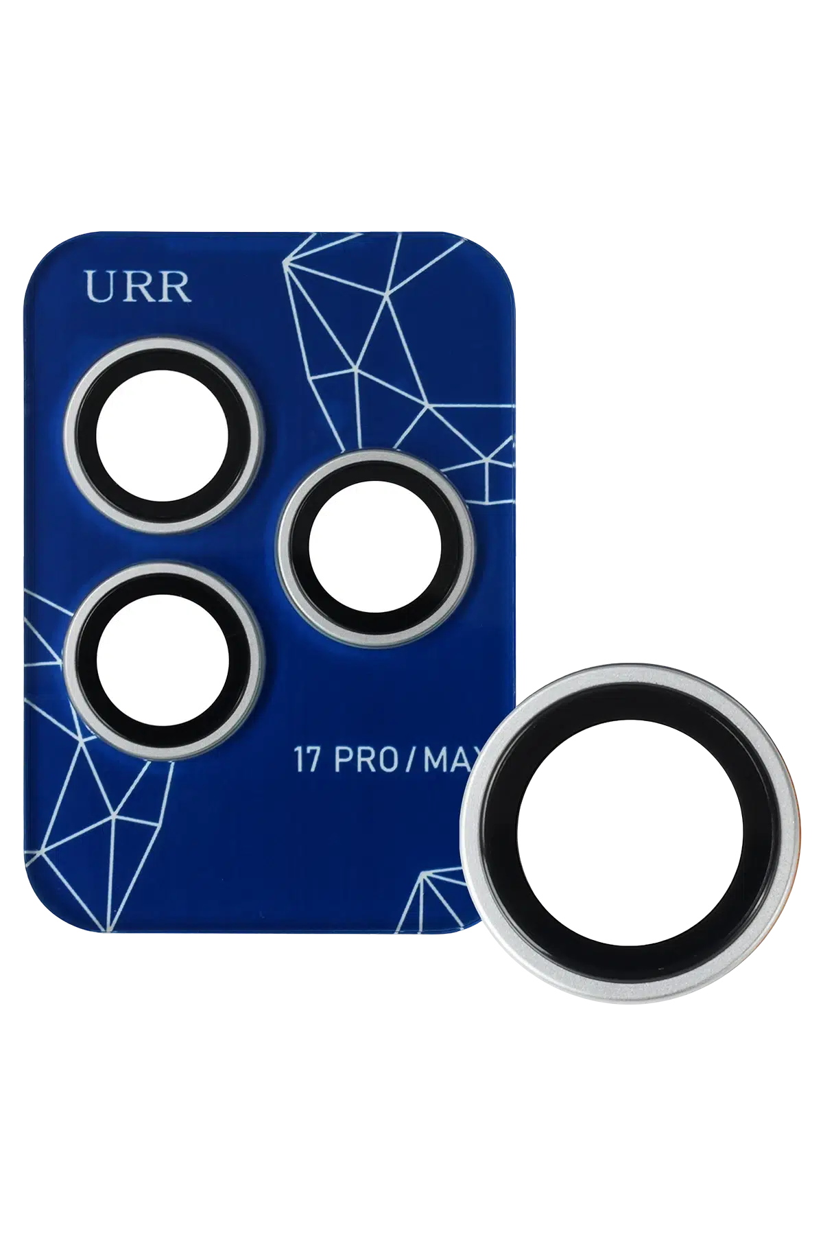 URR iPhone 17 Pro Max Sapphire PVDSS Kamera Lens Koruyucu - Gümüş