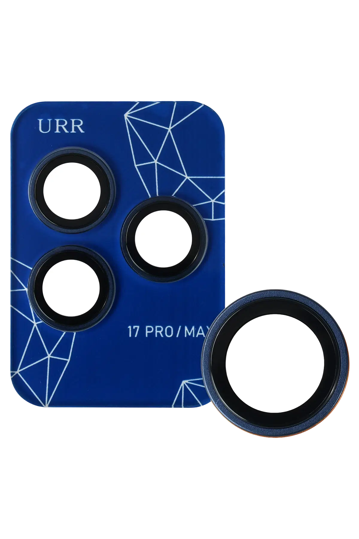 URR iPhone 17 Pro Max Sapphire PVDSS Kamera Lens Koruyucu - Lacivert