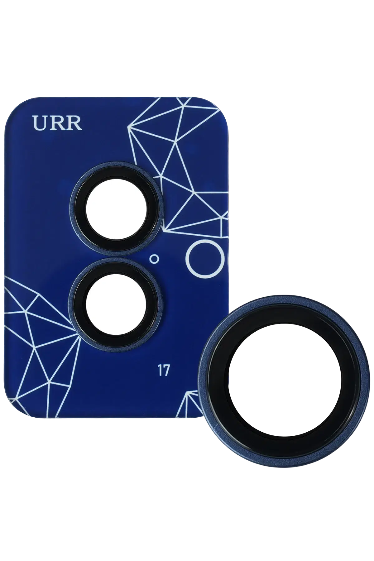 URR iPhone 17 Sapphire PVDSS Kamera Lens Koruyucu - Lacivert