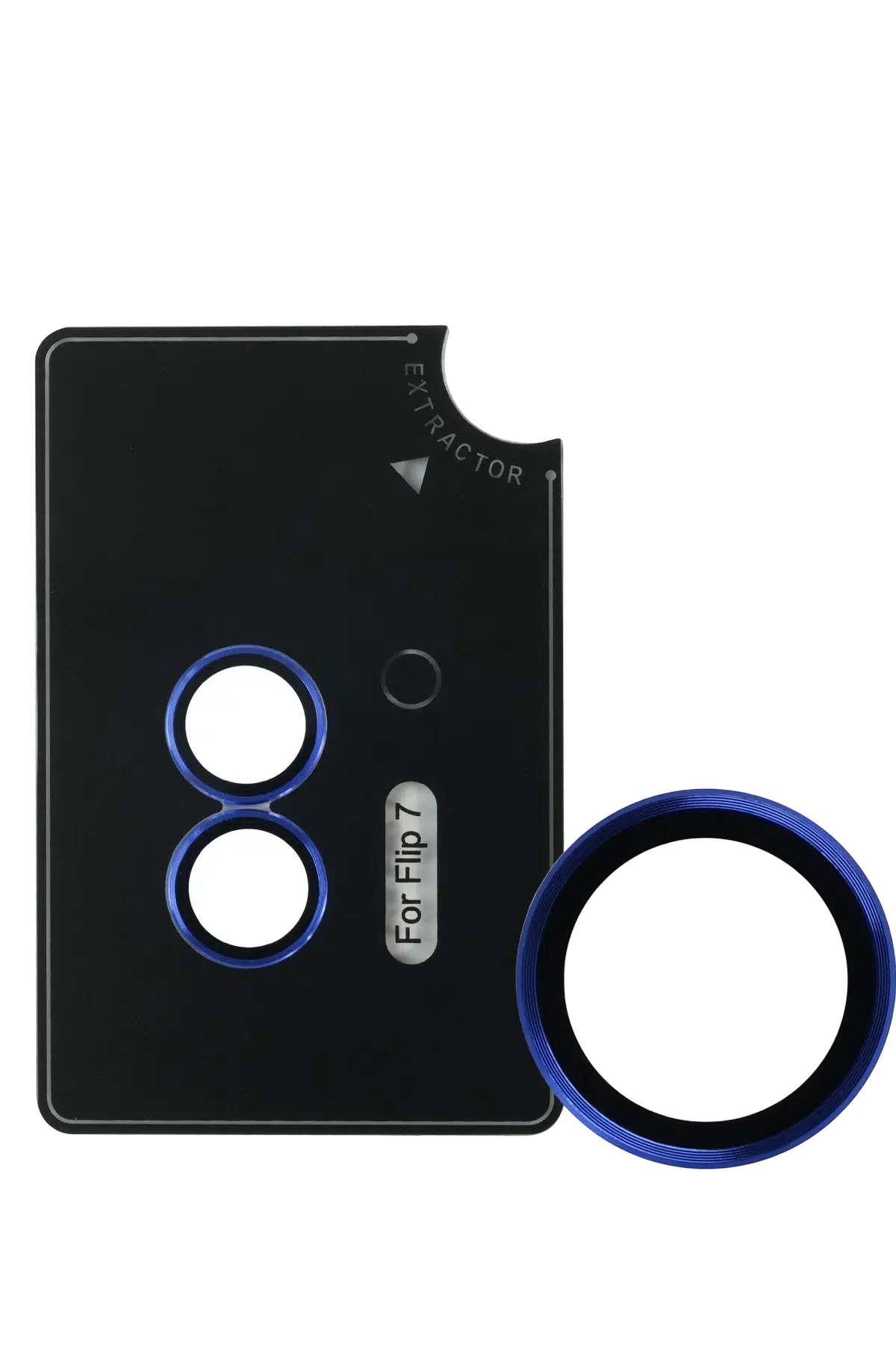 URR Samsung Galaxy Z Flip 7 AR Kamera Lens Koruyucu - Mavi