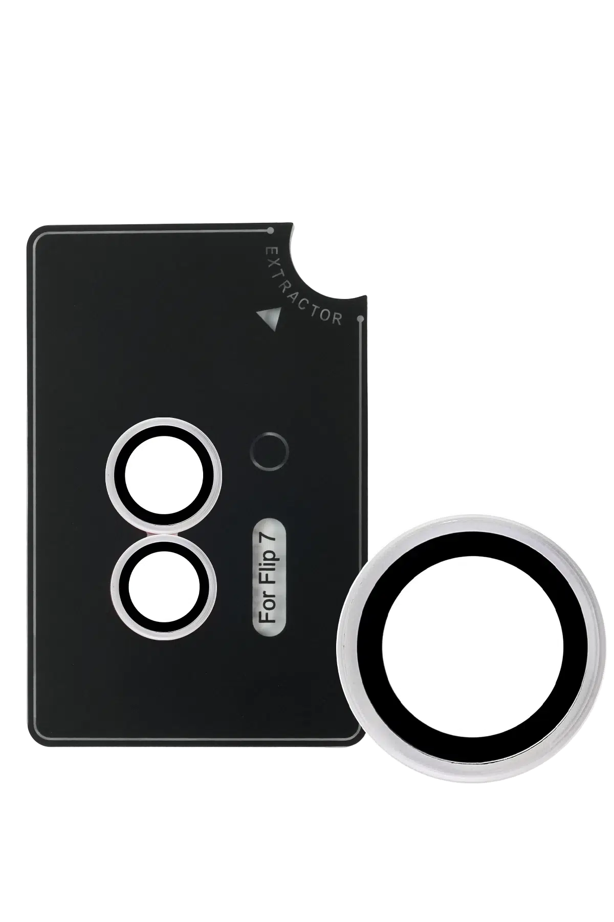 URR Samsung Galaxy Z Flip 7 AR Kamera Lens Koruyucu - Şeffaf