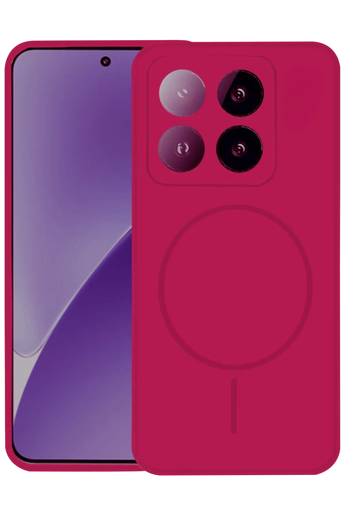 Xiaomi Mi 14T Pro Kılıf Jully Magsafe Kapak - Fuşya