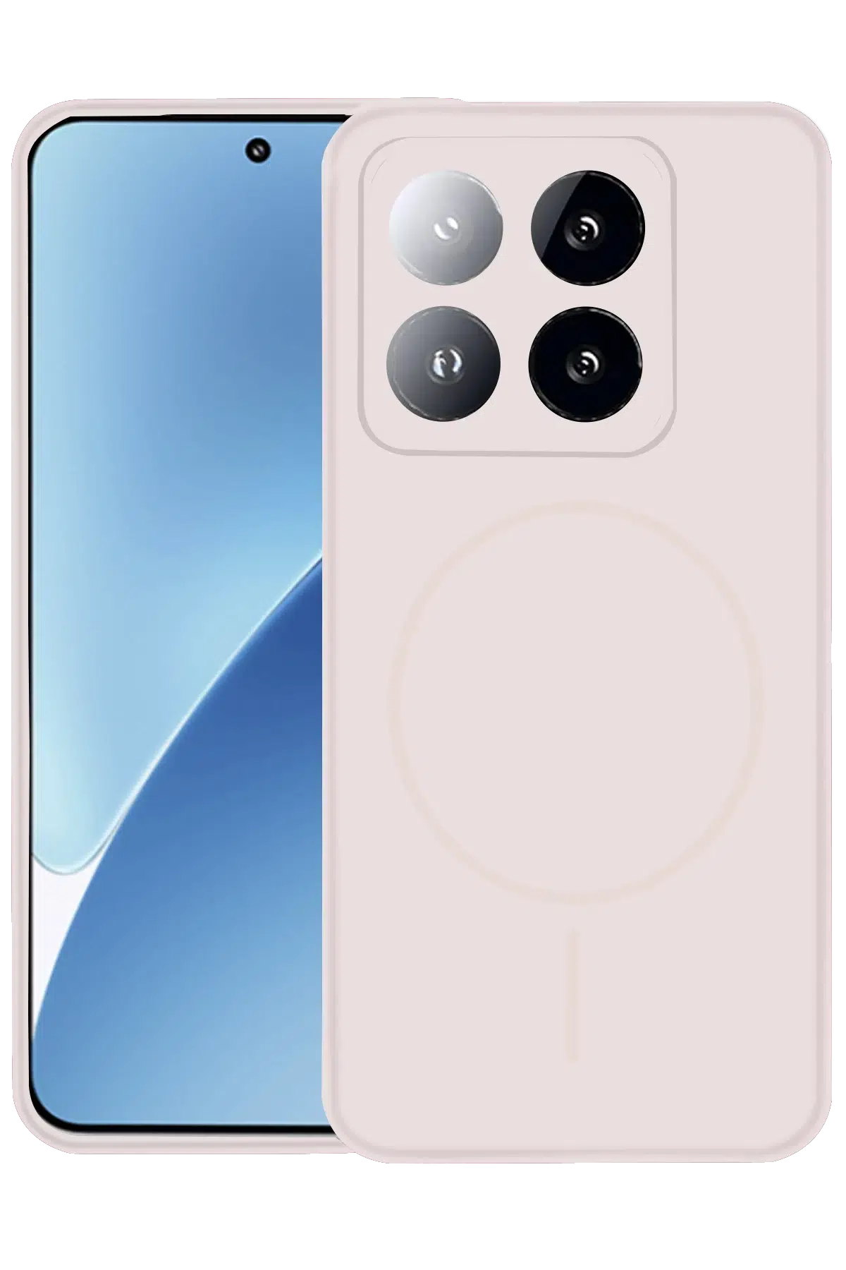 Xiaomi Mi 14T Pro Kılıf Jully Magsafe Kapak - Pudra