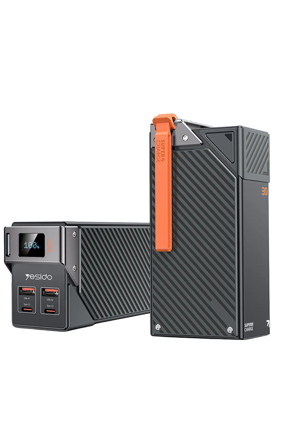 Yesido YP62 30000mAh Hızlı Şarj Powerbank - Siyah