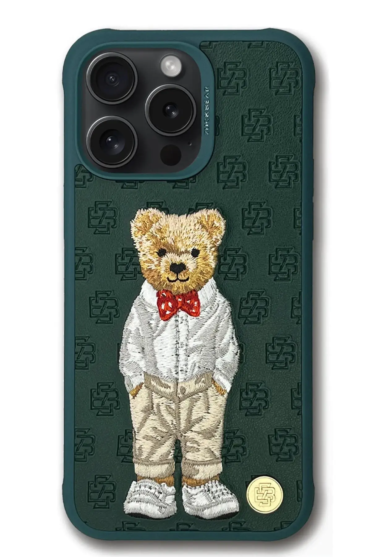 ZuckBear Apple iPhone 15 Pro Paris Gentleman Kapak - Bow Tie