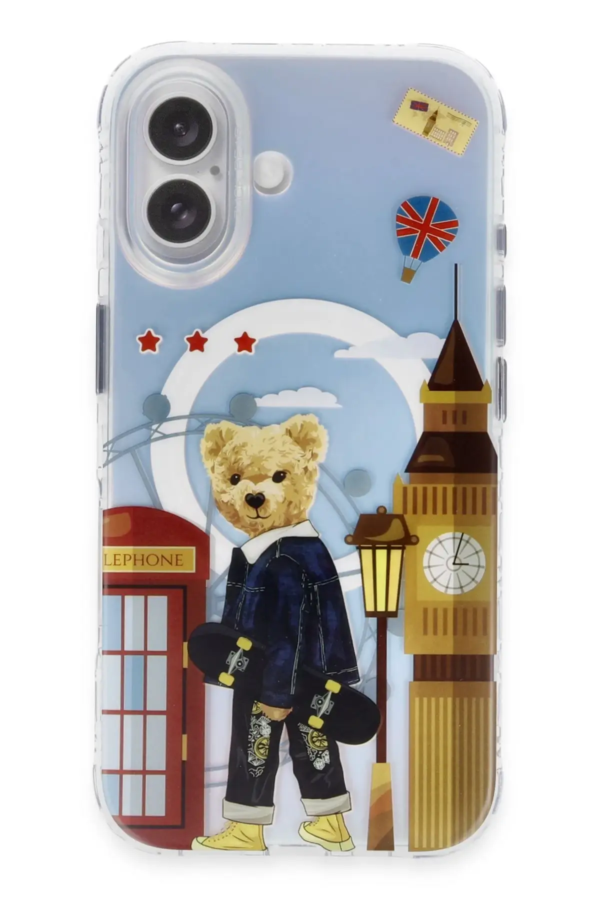 ZuckBear Apple iPhone 16 Darnell Frosted Laser Magsafe Kapak - London