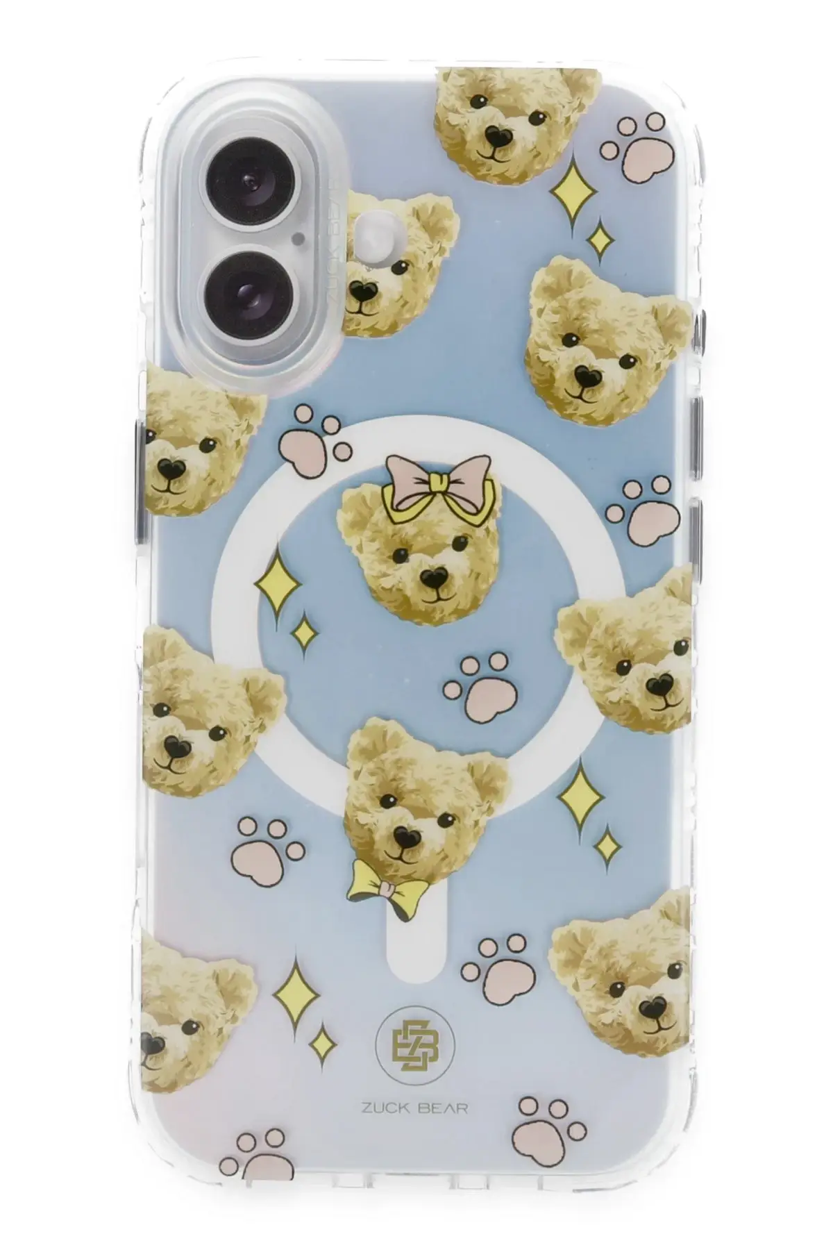 ZuckBear Apple iPhone 16 Darnell Frosted Laser Magsafe Kapak - Şeffaf