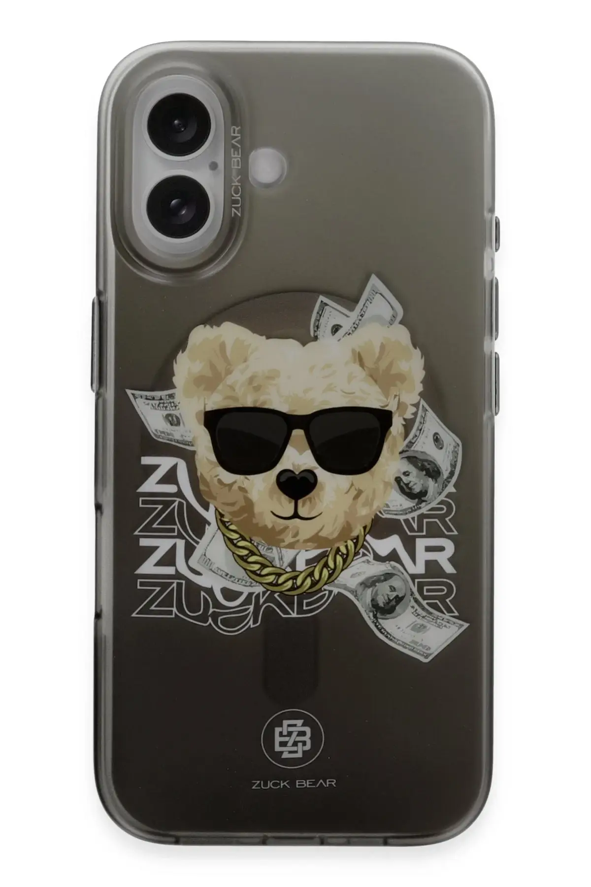 ZuckBear Apple iPhone 16 Harold Magsafe Kapak - Siyah