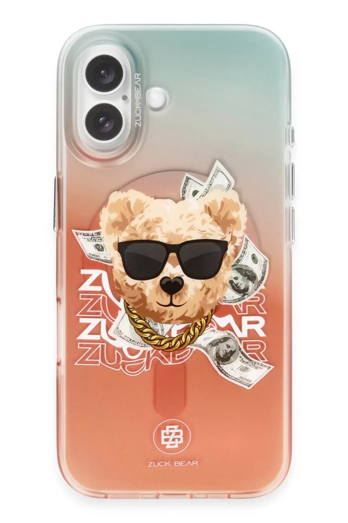 ZuckBear Apple iPhone 16 Harold Magsafe Kapak - Turuncu