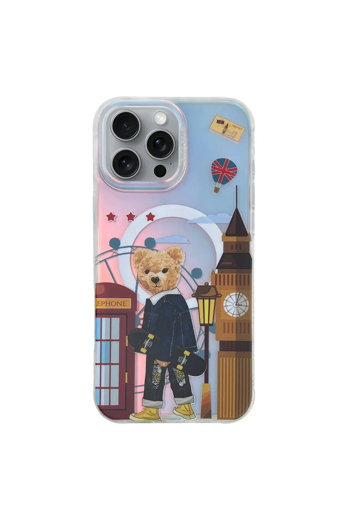 ZuckBear Apple iPhone 16 Pro Darnell Frosted Laser Magsafe Kapak - London