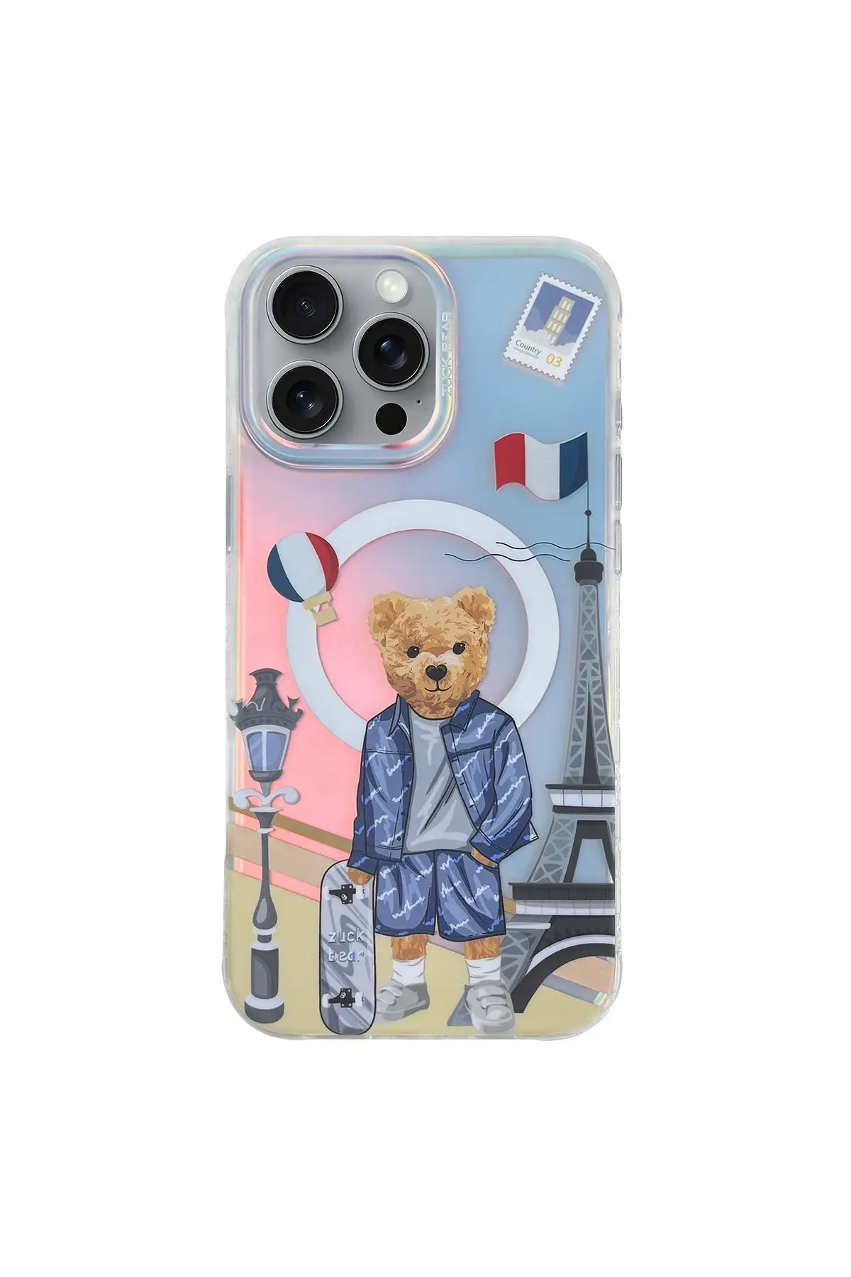 ZuckBear Apple iPhone 16 Pro Darnell Frosted Laser Magsafe Kapak - Paris