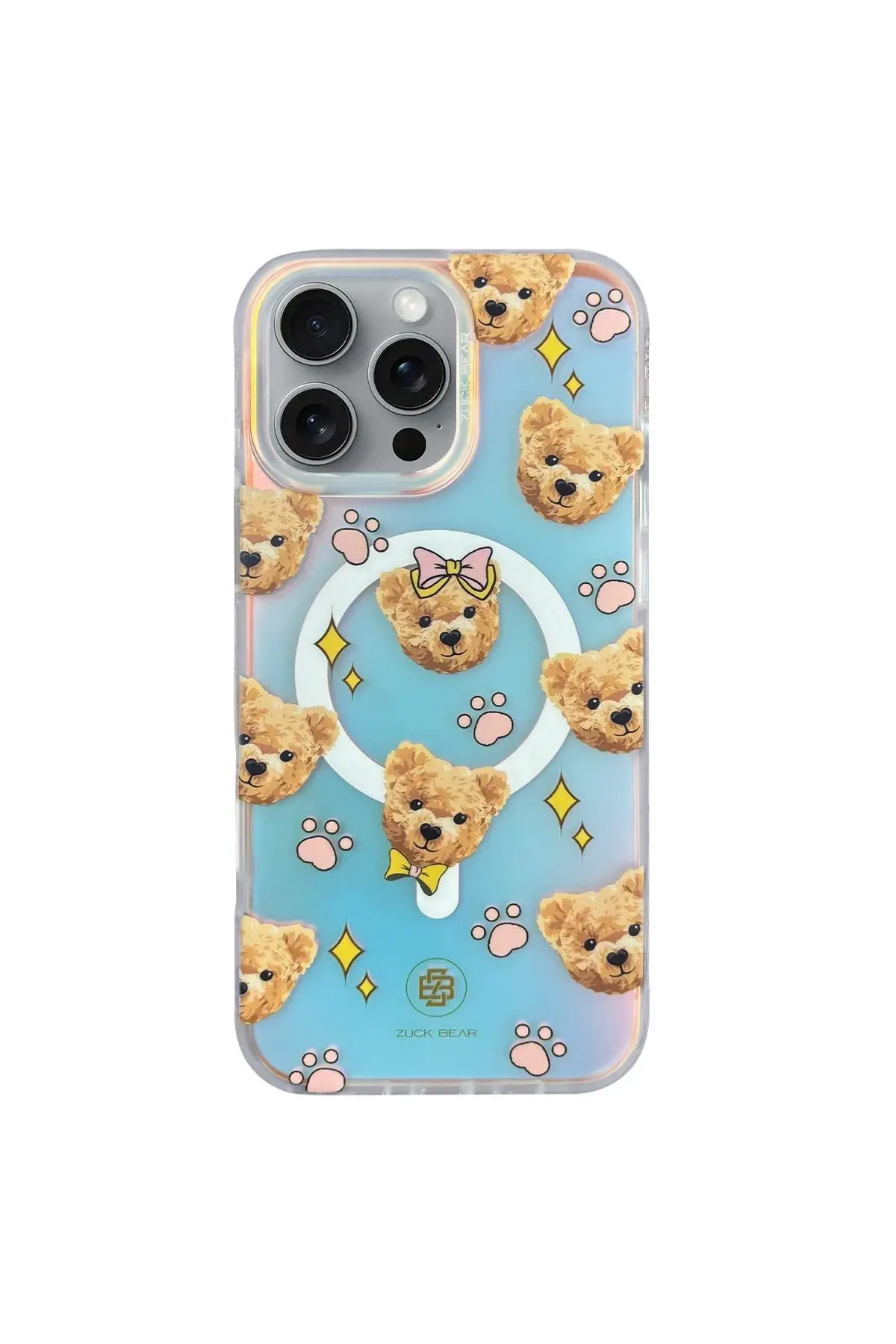 ZuckBear Apple iPhone 16 Pro Darnell Frosted Laser Magsafe Kapak - Şeffaf