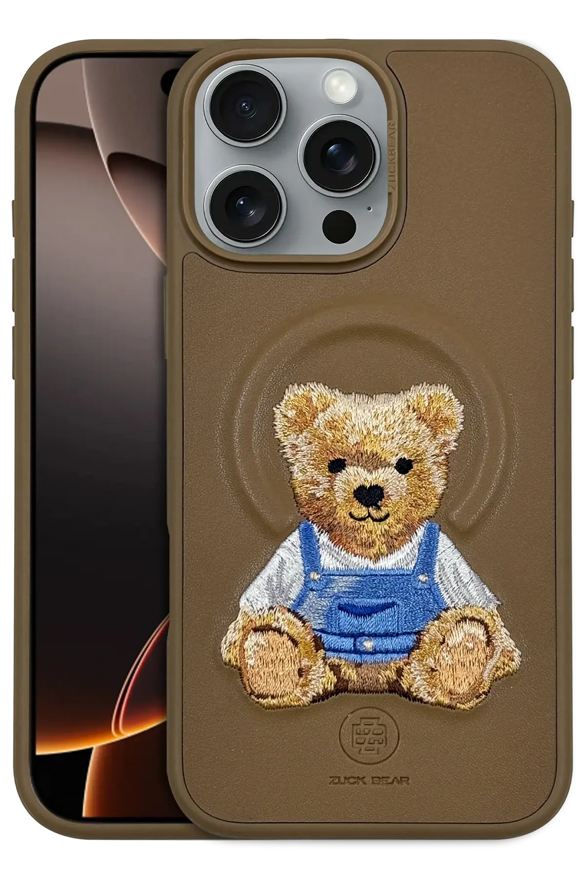 ZuckBear Apple iPhone 16 Pro Everley Magsafe Kapak - Gold