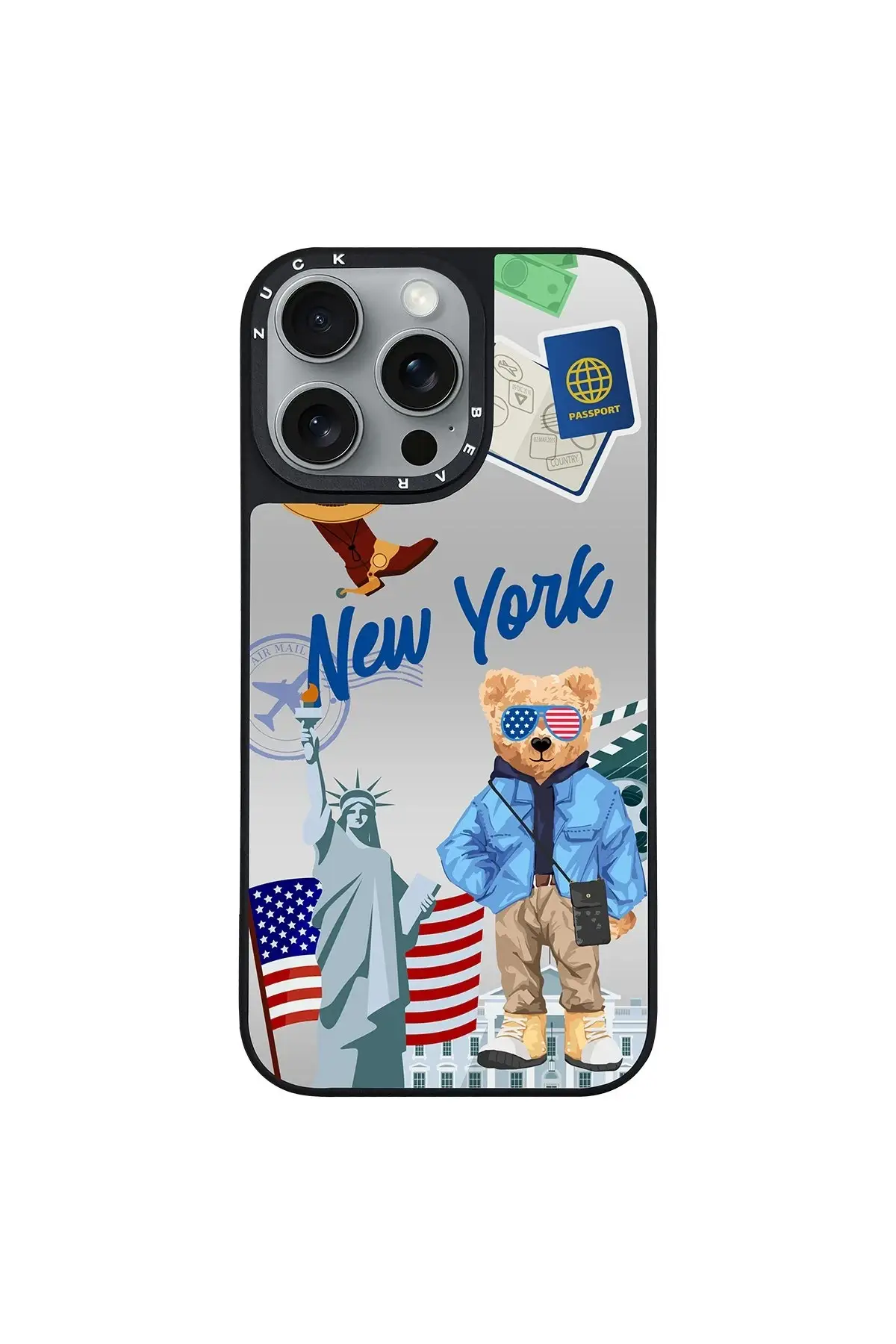 ZuckBear Apple iPhone 16 Pro Max Benard Mirror Magsafe Kapak - New York