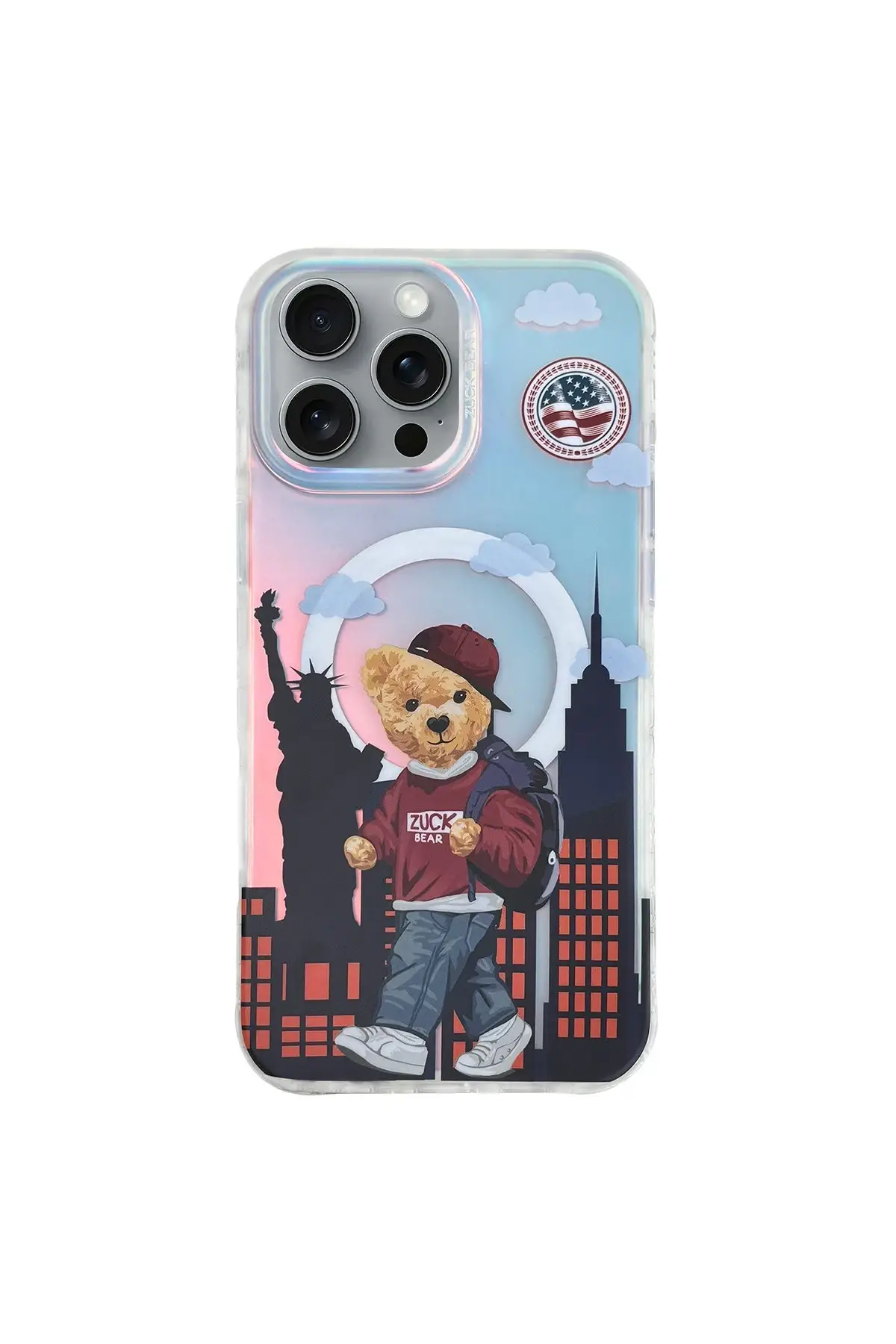 ZuckBear Apple iPhone 16 Pro Max Darnell Frosted Laser Magsafe Kapak - New York